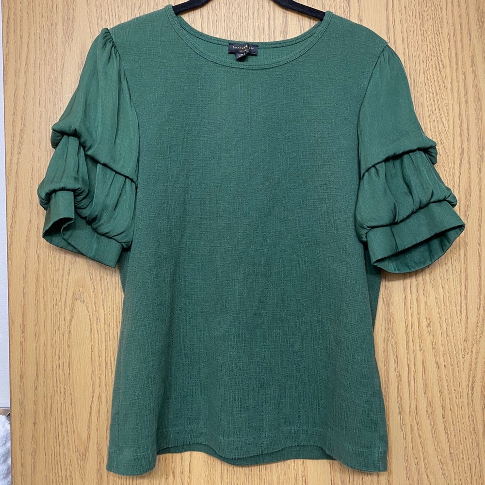 Current Air green blouse